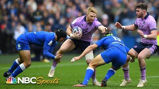 2023 Six Nations Scotland vs Italy  EXTENDED HIGHLIGHTS  3182023  NBC Sports [upl. by Ahsatal102]