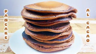 PANCAKE AL CACAO Pronti in pochi minuti 👍Per una colazione super golosa🤤 [upl. by Areta]