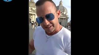 nicola franzoni appena rilasciato dalla digos dopo aver manifestato a roma [upl. by Reyna598]