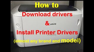 How to install Canon LBP6030 driver [upl. by Akirdnuhs]