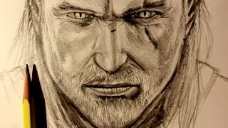 ASMR  Pencil Drawing 26  Geralt Request [upl. by Richmond]