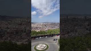 📍The Montjuïc Cable Car Barcelona 🇪🇸 montjuic cablecar barcelona spain españa shorts [upl. by Valdas]