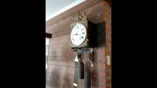 French Comtoise Date Clock [upl. by Aleit]