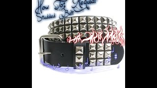 How To Regular Studded Belt [upl. by Town]