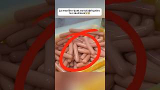 La manière dont sont fabriquées les saucisses😱😱 food découverte delicious saucisse pourtoi [upl. by Kam]