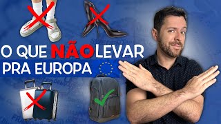 Como arrumar as malas para Europa O que não levar [upl. by Atirahs]