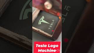 Logo machine by tesla automobile tesla elonmusk shorts [upl. by Wahl]