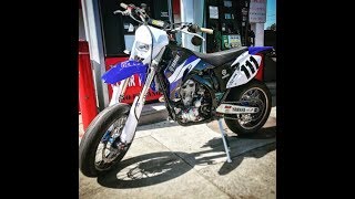 2008 WR450F Supermoto Camp Creek Road 4K [upl. by Rumit]