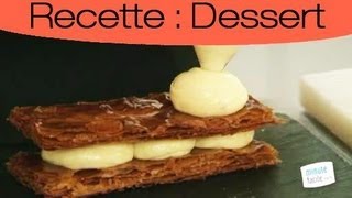 Comment faire un millefeuille à la vanille [upl. by Aon]