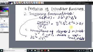 21 Properties of the expenditure function [upl. by Roleat385]