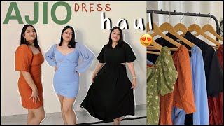 AJIO starting at ₹315 only DRESS HAUL• Bodycon Aline Cut Out👗 Trendiest dresses from AJIO [upl. by Larena]