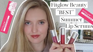 Fitglow Beauty Lip Serum Swatches Koi Bloom and Juice shorts [upl. by Service]