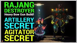 MHW ICEBORNE HEAVY BOW GUN BUILD ARTILLERY SECRETAGITATOR SECRET quotRAJANG DESTROYER HBGquot [upl. by Cas581]