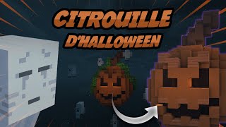 Minecraft Tutorial  Comment build une citrouille dhalloween [upl. by Nolyk]