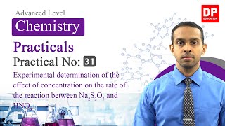 Practical NO 31  Effect of concentration on the rate of the reaction between Na2S2O3 and HNO3 [upl. by Oam357]