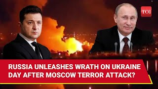 Putin Bombards Kyiv And Lviv With 20 Missiles Multiple Drone After Moscow Terror Attack [upl. by Eiddal]