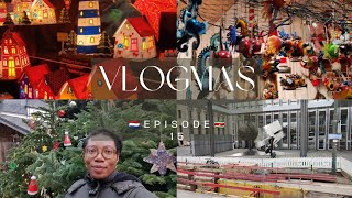 VLOGMAS DAY 15  CHRISTMAS MARKET WALKING IN 🎋DUSSELDORF🎪 [upl. by Haydon]