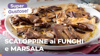 SCALOPPINE di PETTO di POLLO ai FUNGHI PORCINI e MARSALA un secondo originale sfizioso e facile 🍗🍷 [upl. by Abelard]