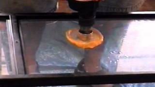 tempered glass drilling demo [upl. by Nirahs]