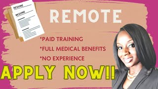 Work From Home I 18 50 I Remote Customer Service Representative I No Experience WIll Train [upl. by Sig]