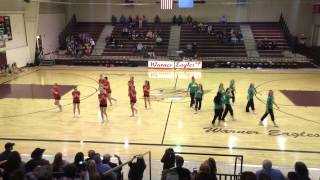 Warner High School Cheer Toro vs clovers [upl. by Avat]