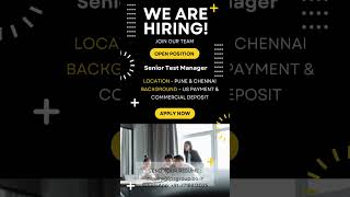 IPS Group is Hiring Senior Test Manager Location  Pune amp Chennai ipsgroup jobs recruitment [upl. by Dudden590]