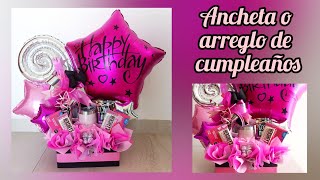 Ancheta de cumpleaños Arreglo de dulces de cumpleaños Regalo de cumpleaños [upl. by Ardnazxela232]