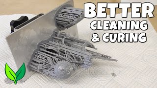 BETTER cleaning amp curing of 3D resin prints EASY METHOD [upl. by Yenahc]