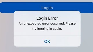 Login Error An unexpected error occurred Pleasetry logging in again  Facebook messenger down 2024 [upl. by Chelsae]