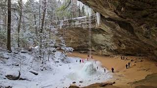 Winter Hike  Hocking Hills January 20 20244 [upl. by Oemac]