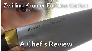 Do You Need a 350 Chefs Knife The Zwilling Kramer Euroline  A Chefs Review [upl. by Suilienroc]