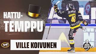 Ville Koivunen iski hattutempun loppuunmyydyn Raksilan playoffsiltaan [upl. by Kassandra]