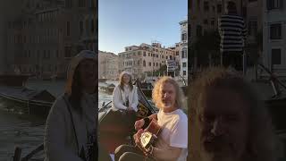 Enjoying gondola and music in Venice travel italy [upl. by Hcir]