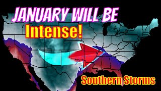 Januarys Weather Will Be Intense Southern Storms amp More [upl. by Llemar958]