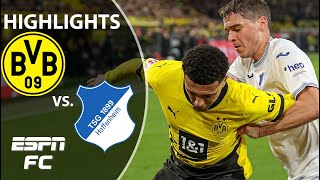 Borussia Dortmund vs Hoffenheim  Bundesliga Highlights  ESPN FC [upl. by Tirreg]