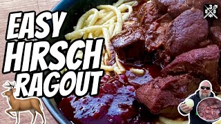 Das einfachste Hirschragout  030 BBQ [upl. by Hairacaz]