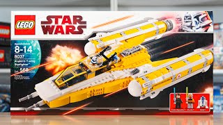 LEGO Star Wars 8037 ANAKINS YWING STARFIGHTER Review 2009 [upl. by Omolhs]