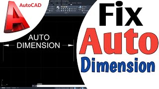 Automatic dimension AutoCAD Tutorial autocad cadconcepts [upl. by Giza]