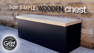 Make a super SIMPLE wooden STORAGE CHEST Fare una SEMPLICE cassapanca in LEGNO [upl. by Htebasil]