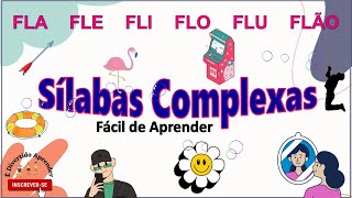 Sílabas Complexas FL  A E I O U ÃO  FLA FLE FLI FLO FLU FLÃO para Educação Infantil [upl. by Einahpehs801]