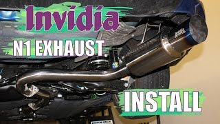 Invidia N1 Exhaust System Install  10th Gen Honda Civic  2016 2017 2018 2019 2020 2021 [upl. by Teresina]