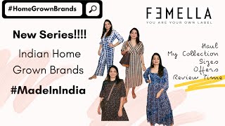 New Series Homegrown Brands  Hauls Review Collection Experience amp Offers  Why I love Femella [upl. by Enyamrahc]