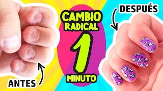 Convierte tus UÑAS FEAS a HERMOSAS en SEGUNDOS AMÉ el RESULTADO💅😱  Así o más Fácil [upl. by Nikola]