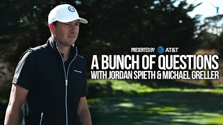 A Bunch of Questions Jordan Spieth and Michael Greller [upl. by Artinahs]