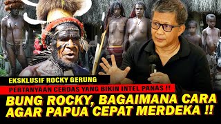 Cerdas  Rocky Gerung Jawab Pertanyaan CADAS Warga Papua quotApakah Papua Bisa Merdeka quot [upl. by Eniar724]