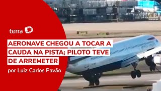 Avião quase tomba por fortes ventos durante pouso em Londres [upl. by Iives686]