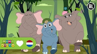 DAAR KOMT EEN OLIFANT  Kinderliedjes  Liedjes voor Peuters en Kleuters  Minidisco [upl. by Callum]