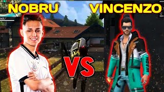 Vincenzo vs Nobru  who is the best  MOBILE VS PC Best vs Best  Best Free Fire Playar IFFY Gamers [upl. by Atiuqa]