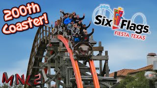 Iron Rattler 60FPS Roller Coaster POV Six Flags Fiesta Texas [upl. by Hasheem881]