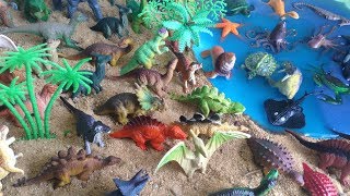 Animais Aquáticos e muitos Dinossauros de brinquedo [upl. by Colleen607]